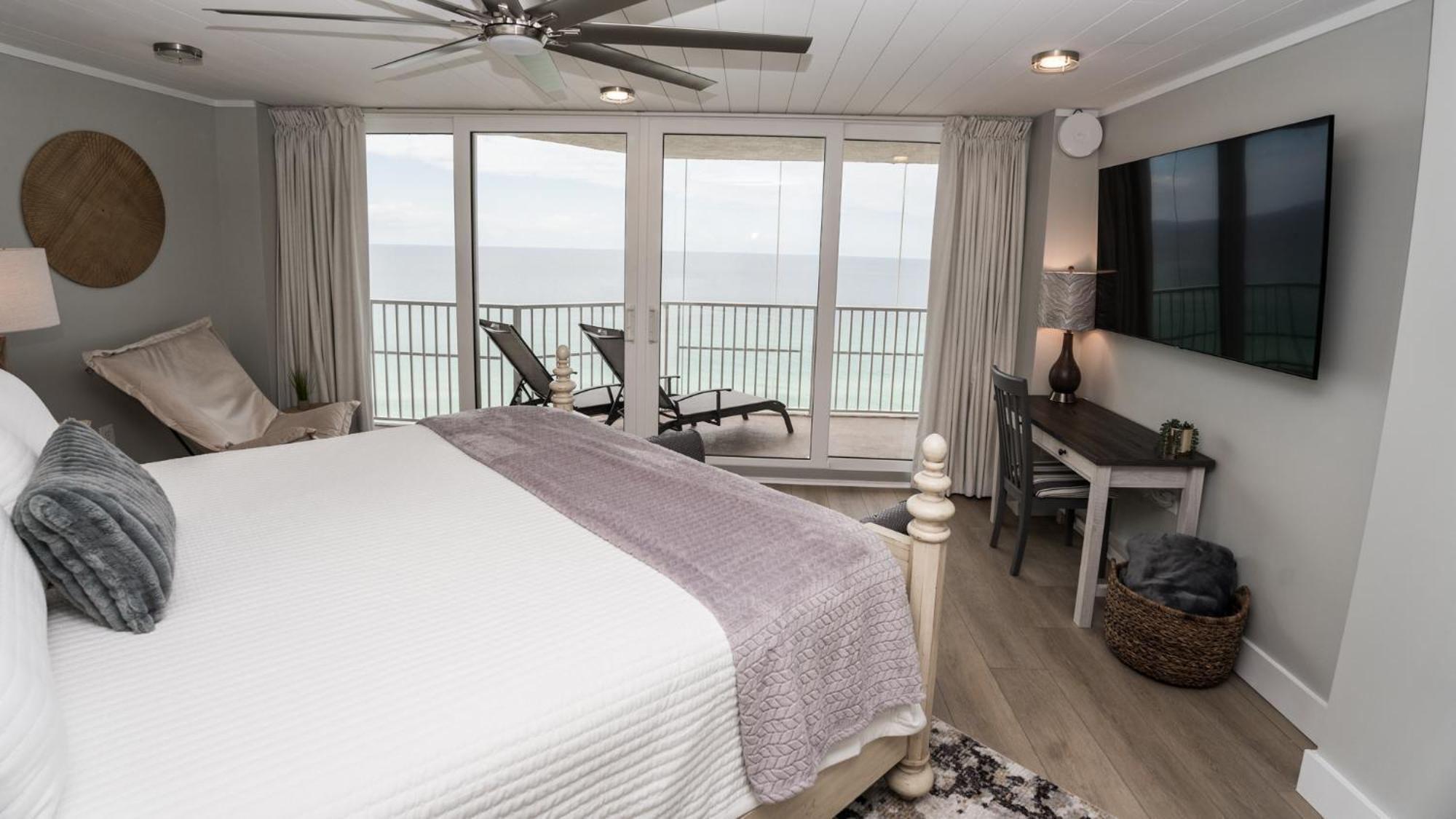 New Rental - 3Br 3Ba Corner Beachfront - 2024 Remodel - 3 Pools, Tiki Hut, Gym, Tennis Panama City Beach Exteriér fotografie