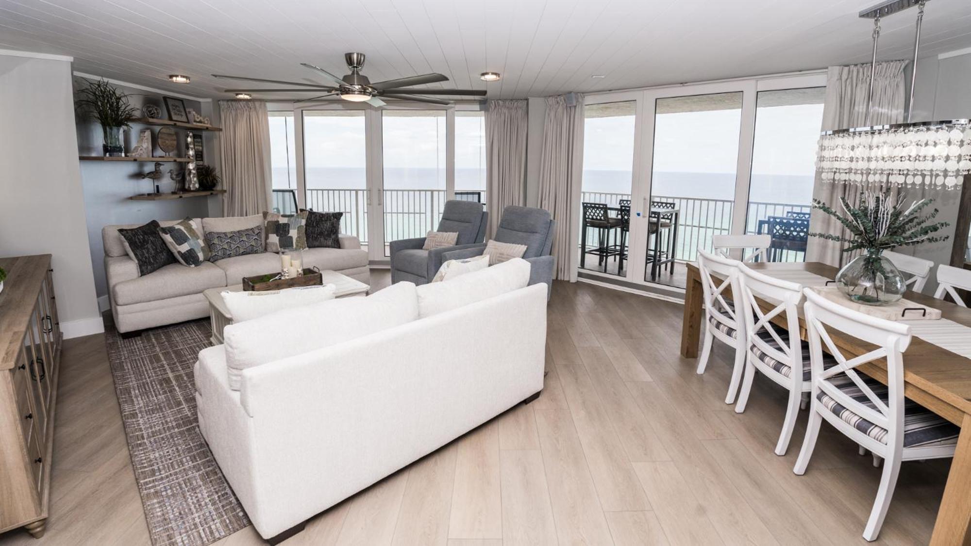 New Rental - 3Br 3Ba Corner Beachfront - 2024 Remodel - 3 Pools, Tiki Hut, Gym, Tennis Panama City Beach Exteriér fotografie