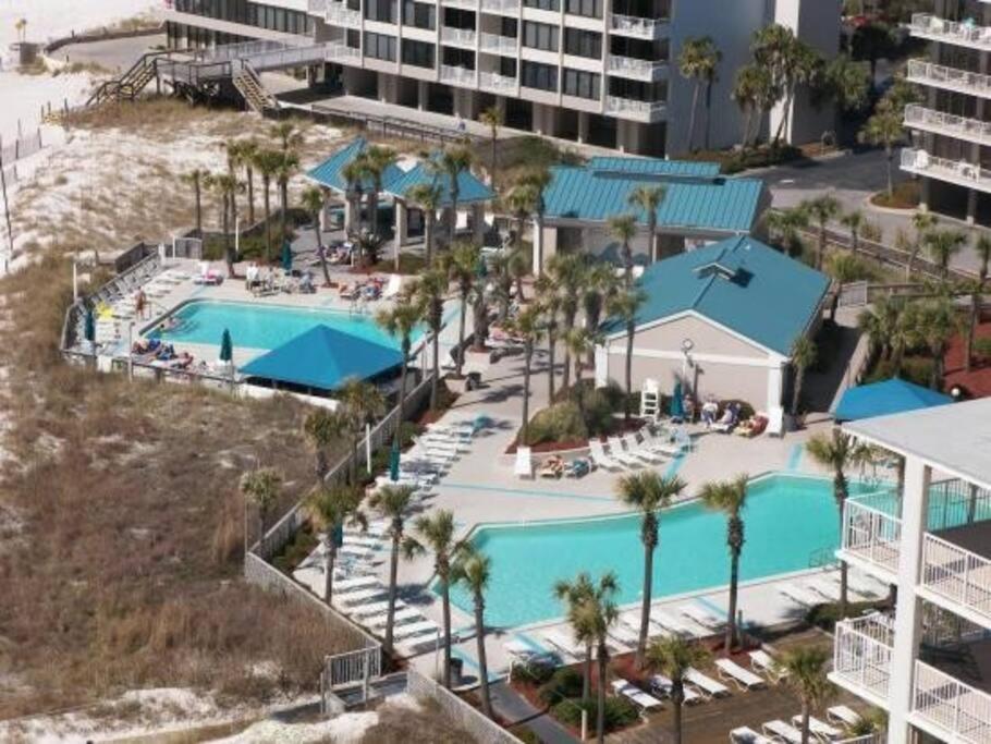 New Rental - 3Br 3Ba Corner Beachfront - 2024 Remodel - 3 Pools, Tiki Hut, Gym, Tennis Panama City Beach Exteriér fotografie